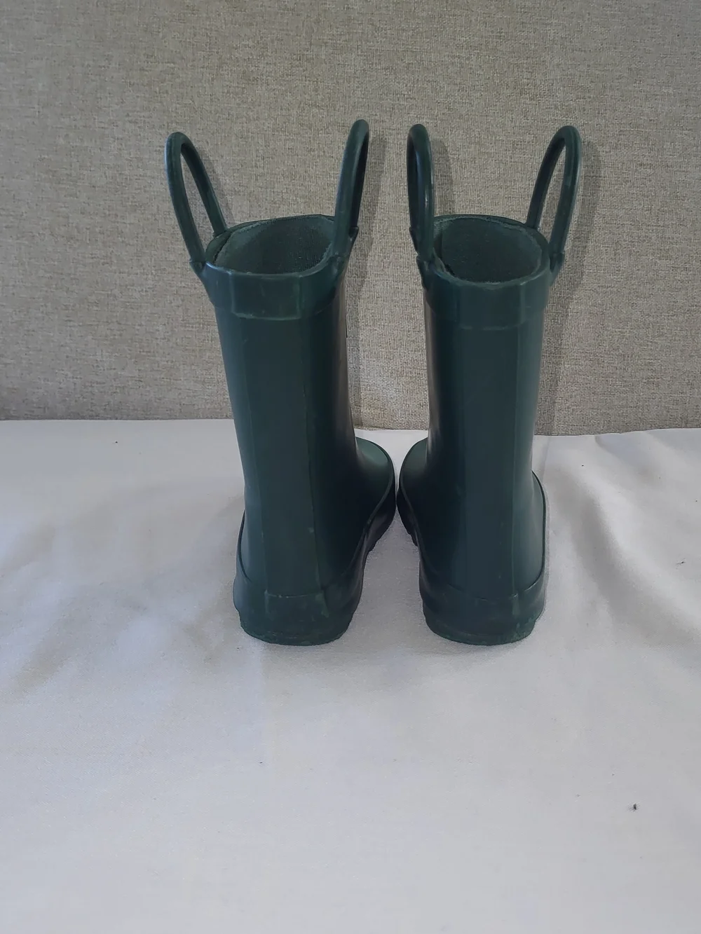 Kids' Dark Green Waterproof Rain Boots